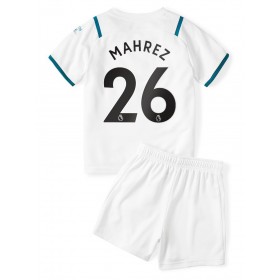 Camisolas de futebol Manchester City Riyad Mahrez 26 Criança Equipamento Alternativa 2021/22 Manga Curta